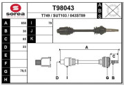 T98043 EAI hnací hriadeľ T98043 EAI