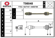 T98048 EAI hnací hriadeľ T98048 EAI