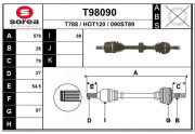 T98090 EAI hnací hriadeľ T98090 EAI
