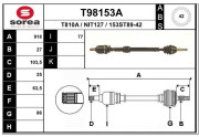 T98153A EAI hnací hriadeľ T98153A EAI