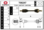 T98247 EAI hnací hriadeľ T98247 EAI