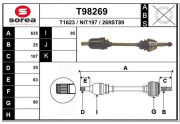 T98269 EAI hnací hriadeľ T98269 EAI