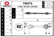 T98270 EAI hnací hriadeľ T98270 EAI