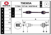 T98365A EAI hnací hriadeľ T98365A EAI