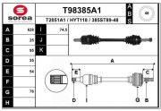 T98385A1 EAI hnací hriadeľ T98385A1 EAI