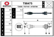 T98475 EAI hnací hriadeľ T98475 EAI