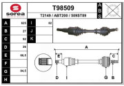 T98509 Hnací hřídel EAI