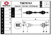 T98707A1 EAI hnací hriadeľ T98707A1 EAI