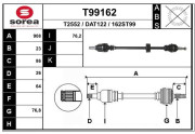 T99162 EAI hnací hriadeľ T99162 EAI