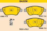 BA2256 Sada brzdových destiček, kotoučová brzda BARUM