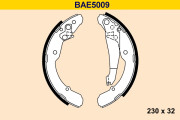 BAE5009 Sada brzdových čelistí BARUM