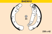 BAE5012 Sada brzdových čelistí BARUM