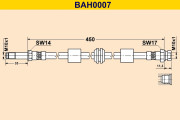 BAH0007 Brzdová hadice BARUM