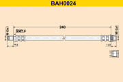 BAH0024 Brzdová hadice BARUM