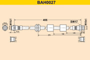 BAH0027 Brzdová hadice BARUM