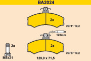 BA2024 BARUM sada brzdových platničiek kotúčovej brzdy BA2024 BARUM