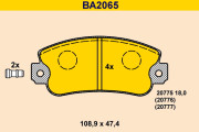 BA2065 BARUM sada brzdových platničiek kotúčovej brzdy BA2065 BARUM