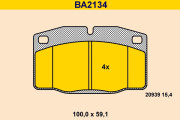 BA2134 BARUM sada brzdových platničiek kotúčovej brzdy BA2134 BARUM