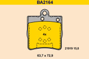 BA2164 BARUM sada brzdových platničiek kotúčovej brzdy BA2164 BARUM
