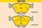 BA2169 Sada brzdových destiček, kotoučová brzda BARUM
