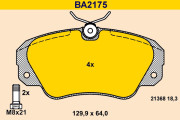 BA2175 Sada brzdových destiček, kotoučová brzda BARUM