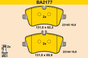 BA2177 BARUM sada brzdových platničiek kotúčovej brzdy BA2177 BARUM