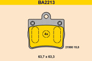 BA2213 BARUM sada brzdových platničiek kotúčovej brzdy BA2213 BARUM