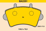 BA2251 BARUM sada brzdových platničiek kotúčovej brzdy BA2251 BARUM