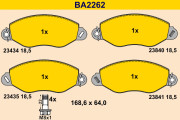 BA2262 BARUM sada brzdových platničiek kotúčovej brzdy BA2262 BARUM