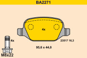 BA2271 Sada brzdových destiček, kotoučová brzda BARUM
