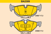 BA2309 BARUM sada brzdových platničiek kotúčovej brzdy BA2309 BARUM