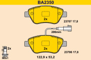 BA2350 BARUM sada brzdových platničiek kotúčovej brzdy BA2350 BARUM