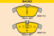 BA2362 BARUM sada brzdových platničiek kotúčovej brzdy BA2362 BARUM