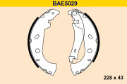 BAE5029 BARUM sada brzdových čeľustí BAE5029 BARUM