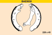 BAE5030 Sada brzdových čelistí BARUM