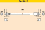 BAH0012 Brzdová hadice BARUM