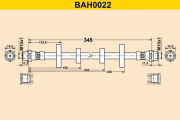 BAH0022 Brzdová hadice BARUM
