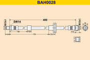 BAH0028 Brzdová hadice BARUM