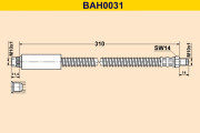 BAH0031 Brzdová hadice BARUM