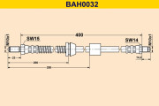 BAH0032 Brzdová hadice BARUM