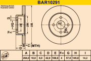 BAR10291 Brzdový kotouč BARUM