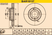 BAR18137 BARUM brzdový kotúč BAR18137 BARUM