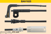 BAV1025 BARUM výstrażný kontakt opotrebenia brzdového oblożenia BAV1025 BARUM
