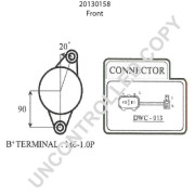 20130158 generátor PRESTOLITE ELECTRIC