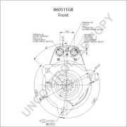 860511GB Startér BOM-Prestolite