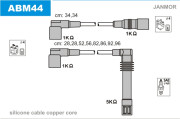 ABM44 Sada kabelů pro zapalování JANMOR