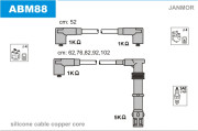 ABM88 Sada kabelů pro zapalování JANMOR