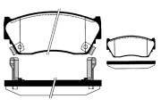 RA.0498.0 Sada brzdových destiček, kotoučová brzda RAICAM