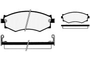 RA.0505.0 Sada brzdových destiček, kotoučová brzda RAICAM