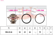 1.880.299 Termostat, chladivo Made in Italy - OE Equivalent EPS